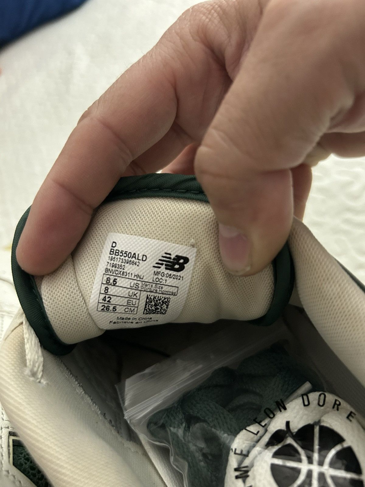Aime Leon Dore × New Balance New Balance 550 Aime Leon Dore White-Green Size US 8.5 / EU 41-42 - 2 Thumbnail