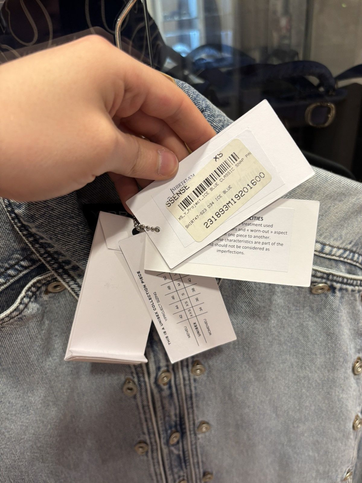 Y/Project Y/Project Denim Button Layered Paneled Shirt Size US XS / EU 42 / 0 - 4 Thumbnail