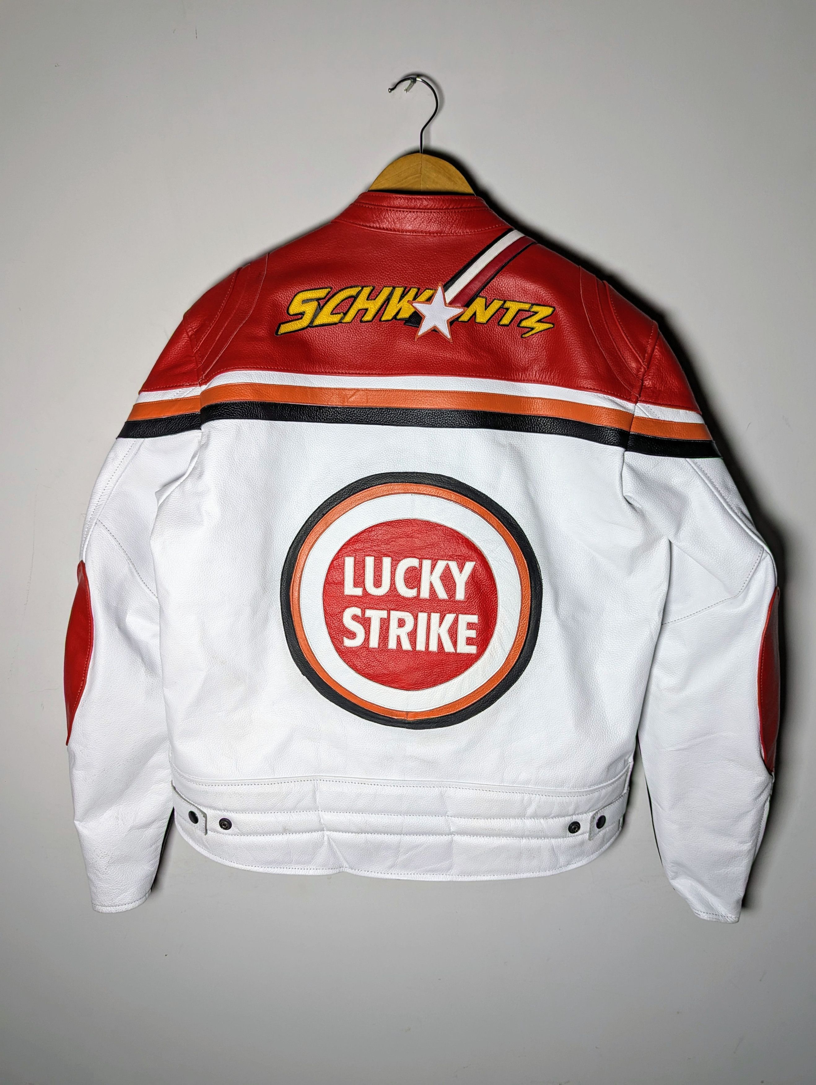 Vintage 🔥 LUCKY STRIKE STREETWEAR LEATHER JACKET Size US S / EU 44-46 / 1 - 10 Thumbnail