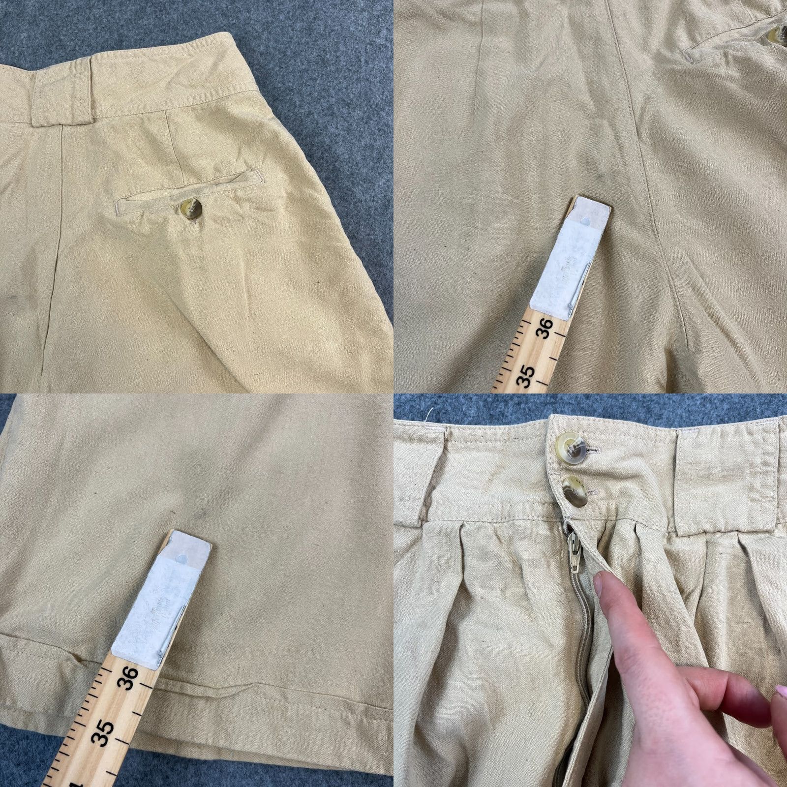 Vintage VINTAGE Outback Red Womens Bermuda Shorts 100% Silk Beige Baggy Fit Gurkha Style 6 (Adult) Womens Size 28" / US 6 / IT 42 - 8 Thumbnail