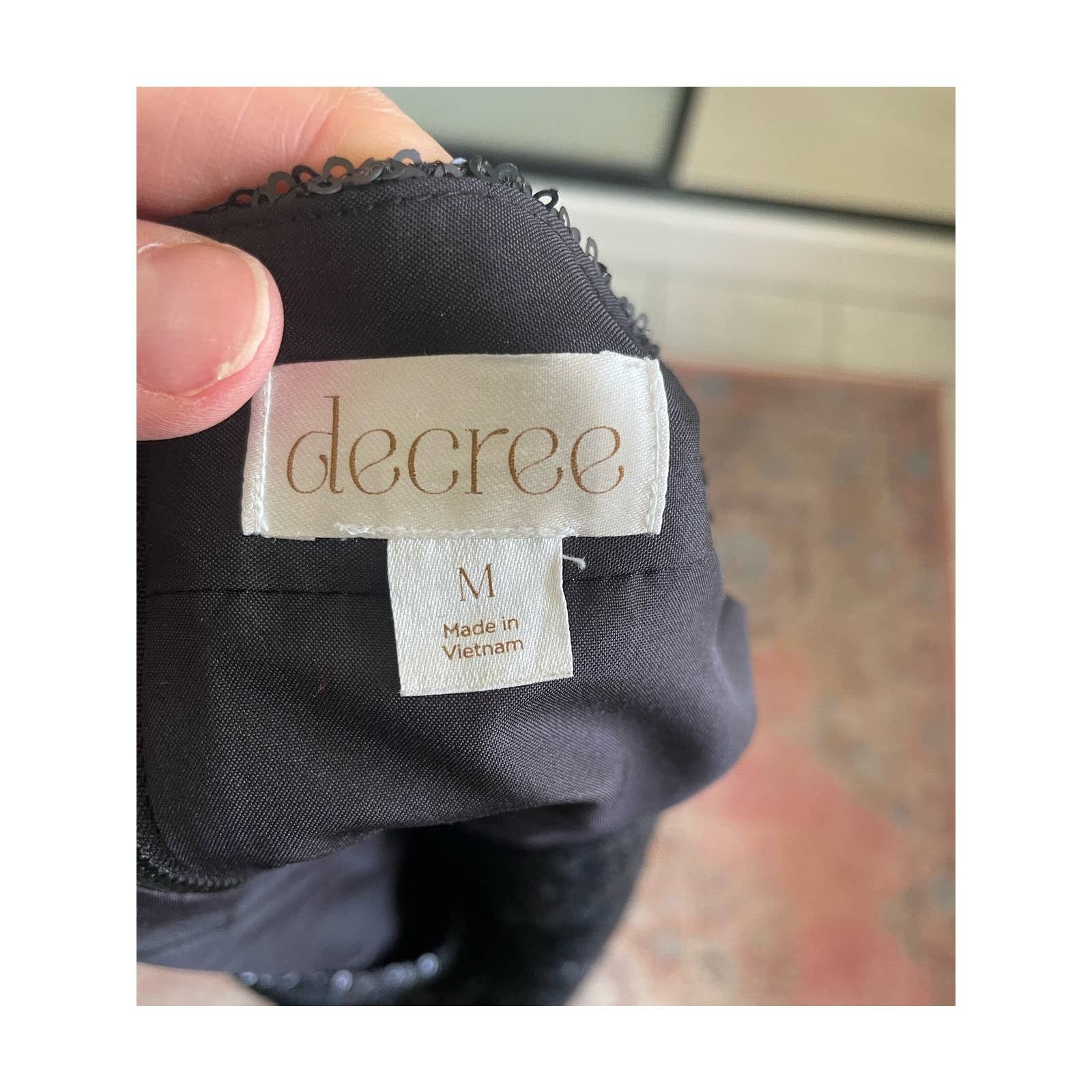 Decree Decree Black Sequin Mini Skirt, Size Medium Size 26" / US 2 / IT 38 - 3 Thumbnail