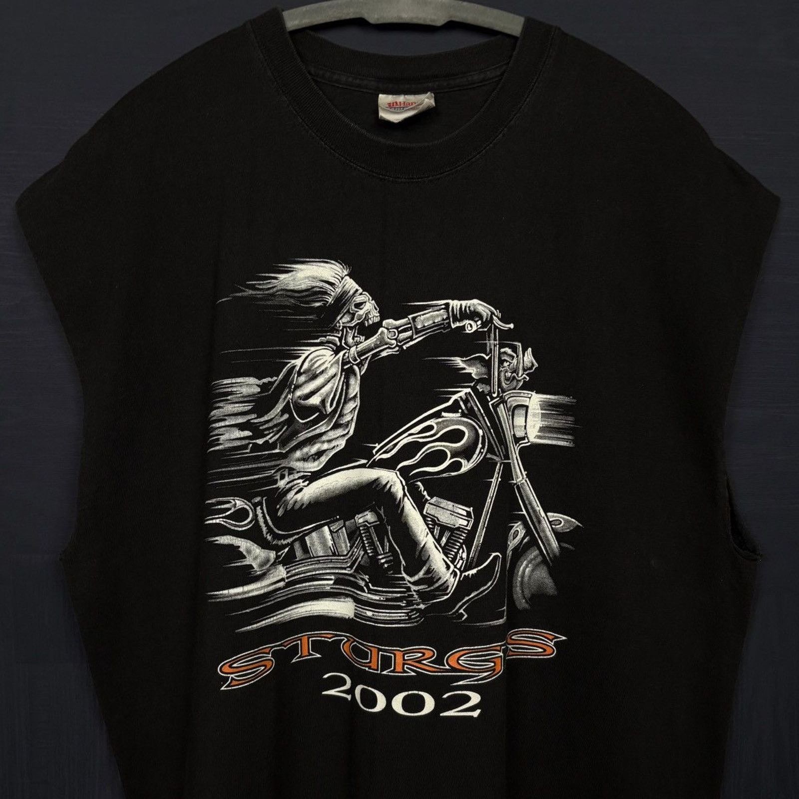 Harley Davidson × Japanese Brand × Vintage 🇺🇸2002 STURGIS Death Rider Tank Size US L / EU 52-54 / 3 - 2 Thumbnail