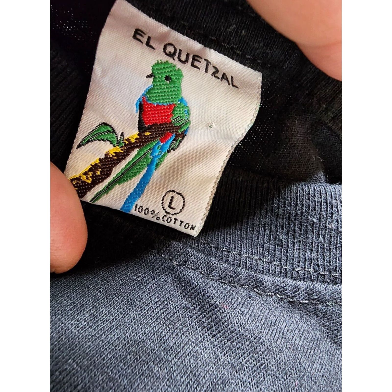Vintage VINTAGE El Quatzel Mens T-Shirt Tank Top Aztec Double-Sided Black L Crew Neck Sleeveless Guatemala Los Mayas Souvenir Shirt Mens Size US L / EU 52-54 / 3 - 5 Thumbnail