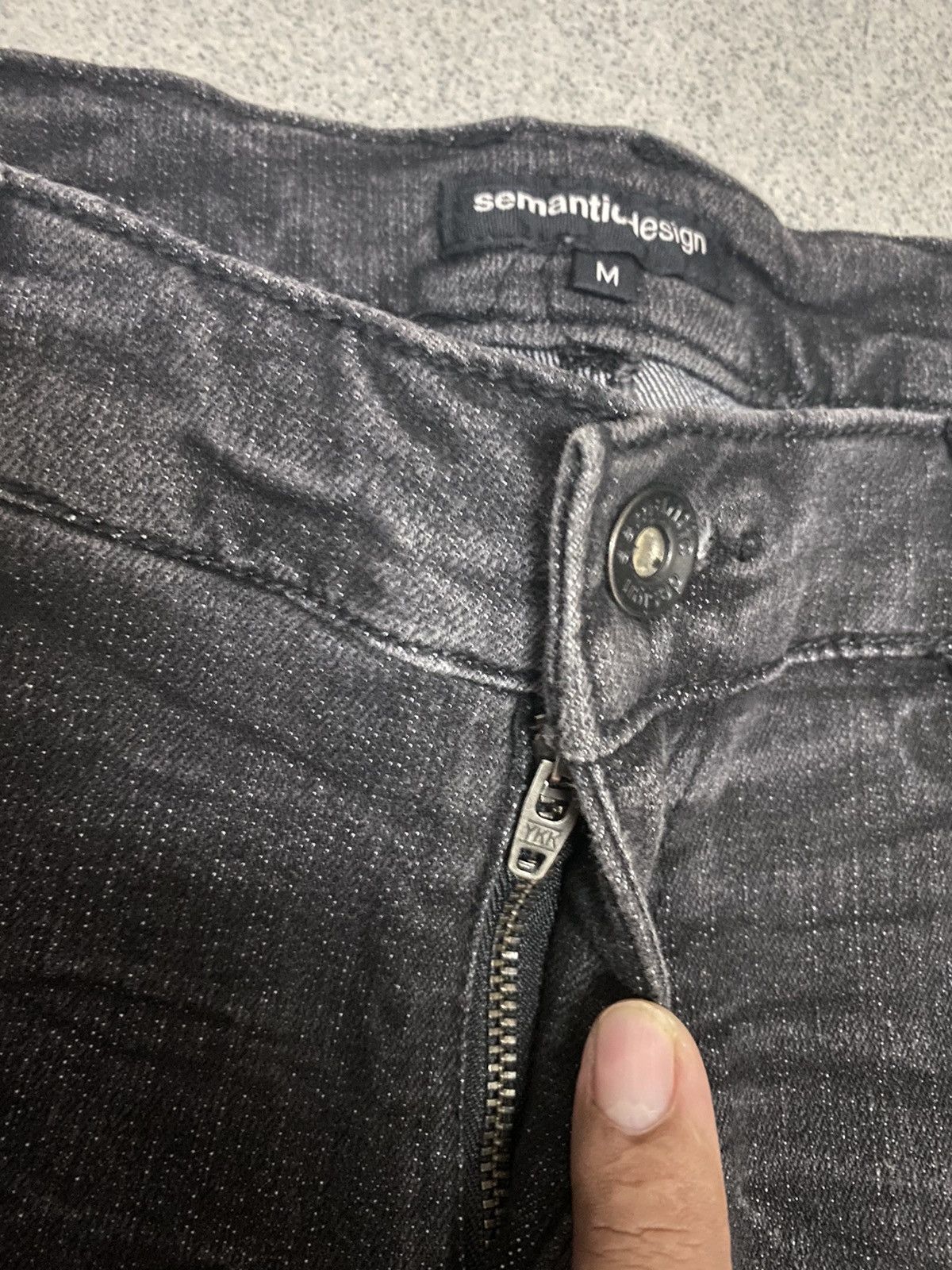 Japanese Brand × Vintage × semanticdesign Vintage Semantic Design Skinny Denim Jeans Size US 32 / EU 48 - 6 Thumbnail