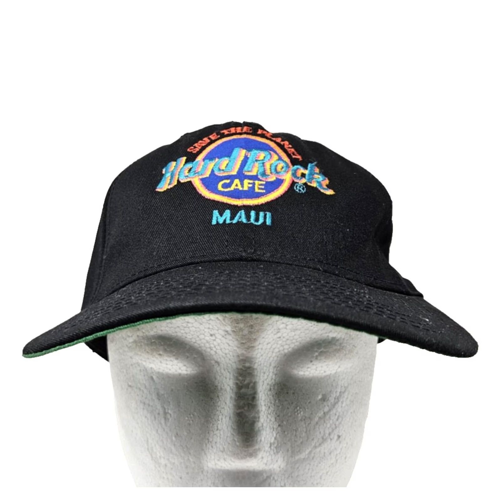 Hard Rock Cafe VINTAGE Hard Rock Cafe Maui Hat Cap Snap Back One Size Black Mens Size ONE SIZE - 2 Thumbnail