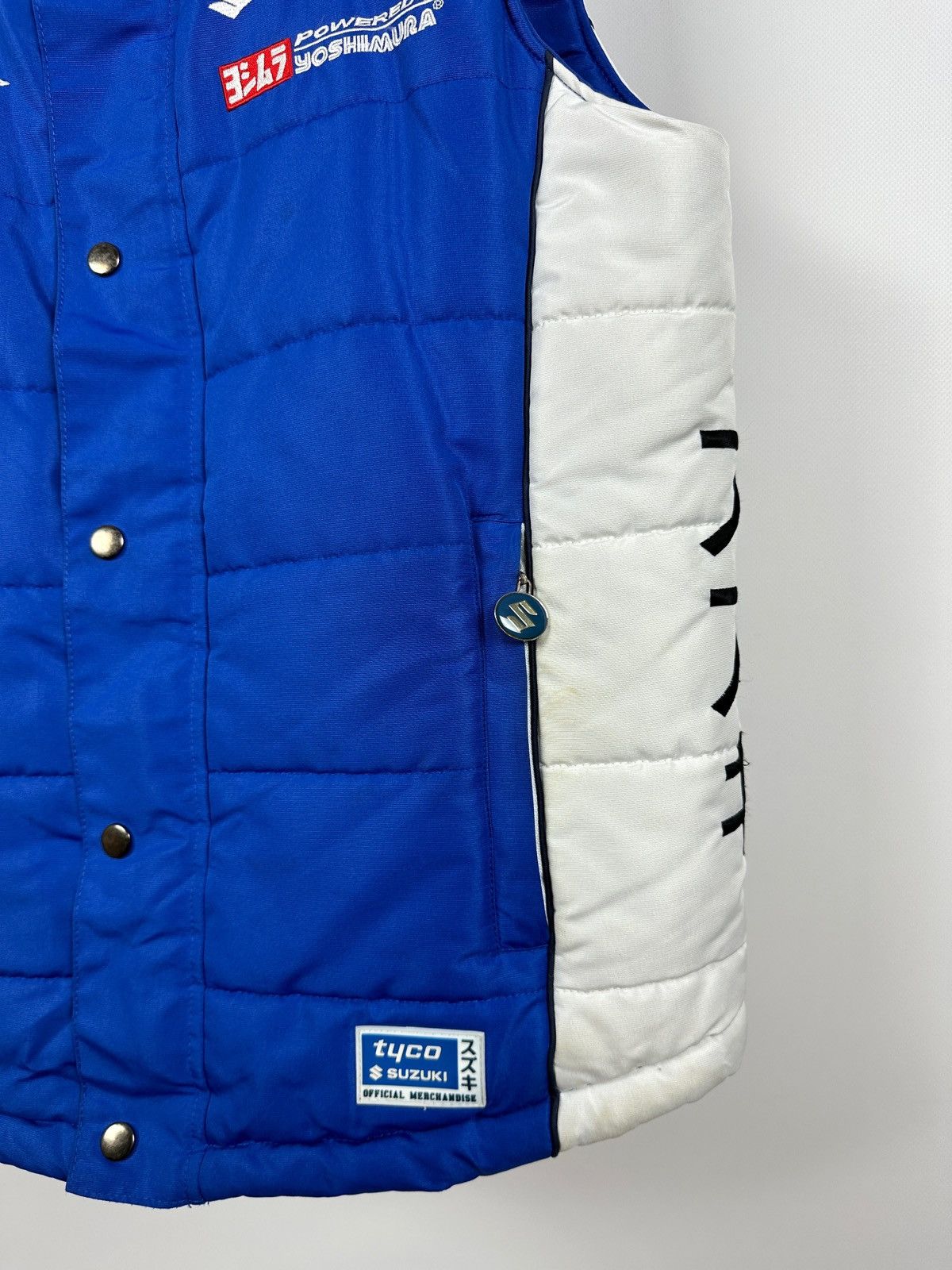 Formula 1 Suzuki GSXR Tyco TAS Racing Blue Motorcycle Fleece Vest Size US S / EU 44-46 / 1 - 14 Thumbnail