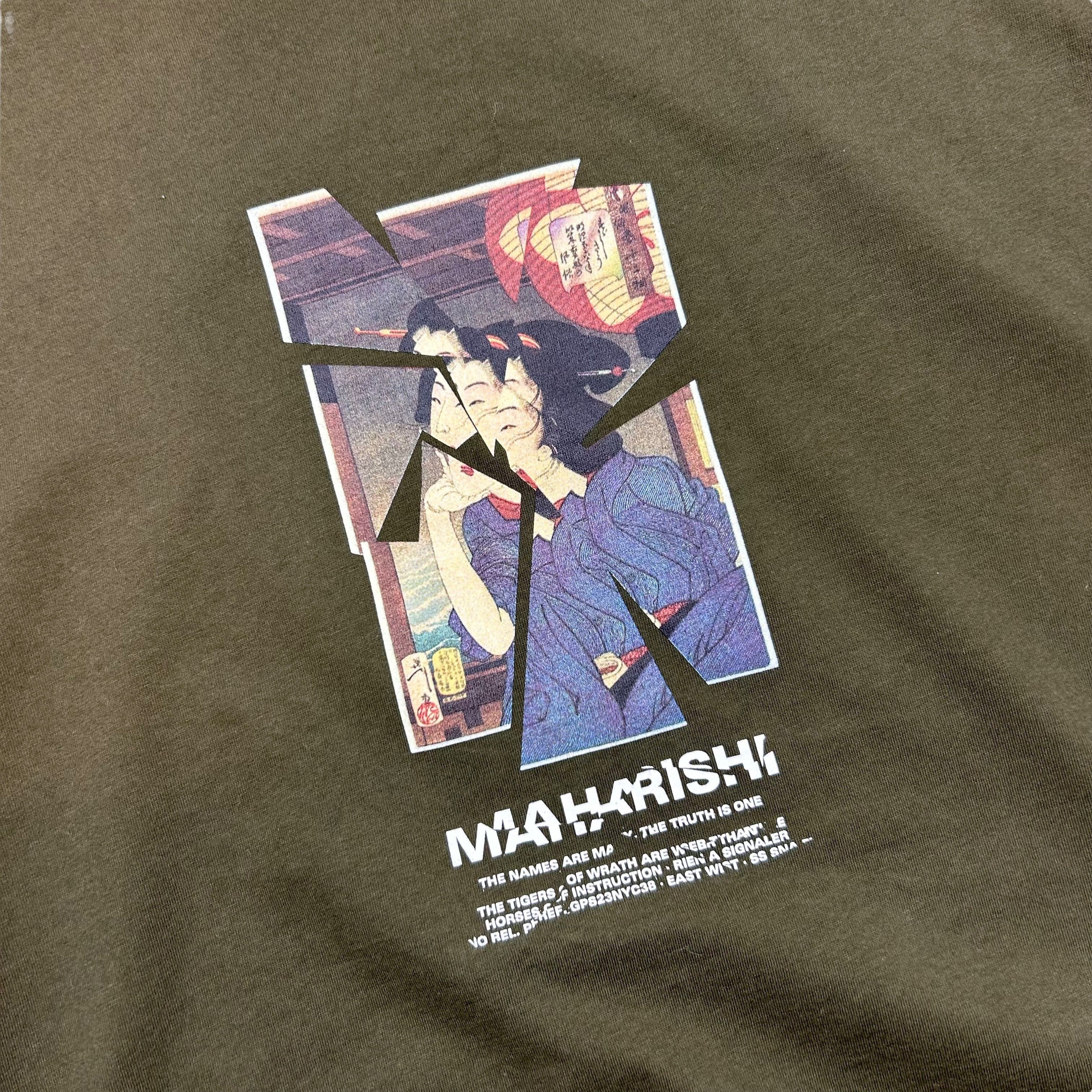 Maharishi Maharishi Green Japanese Graphic Print T-shirt Men's Size M Size US M / EU 48-50 / 2 - 5 Thumbnail