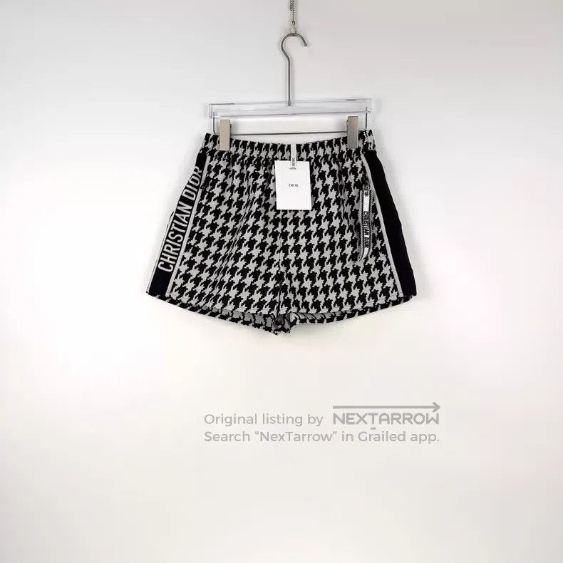 Dior Dior Black and white large logo elastic waist nylon shorts Size 25" / US 0 / IT 36 - 3 Thumbnail
