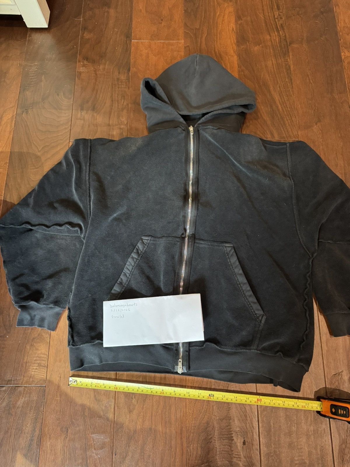 Balenciaga Balenciaga Inside Out Zip Hoodie Size US S / EU 44-46 / 1 - 2 Thumbnail