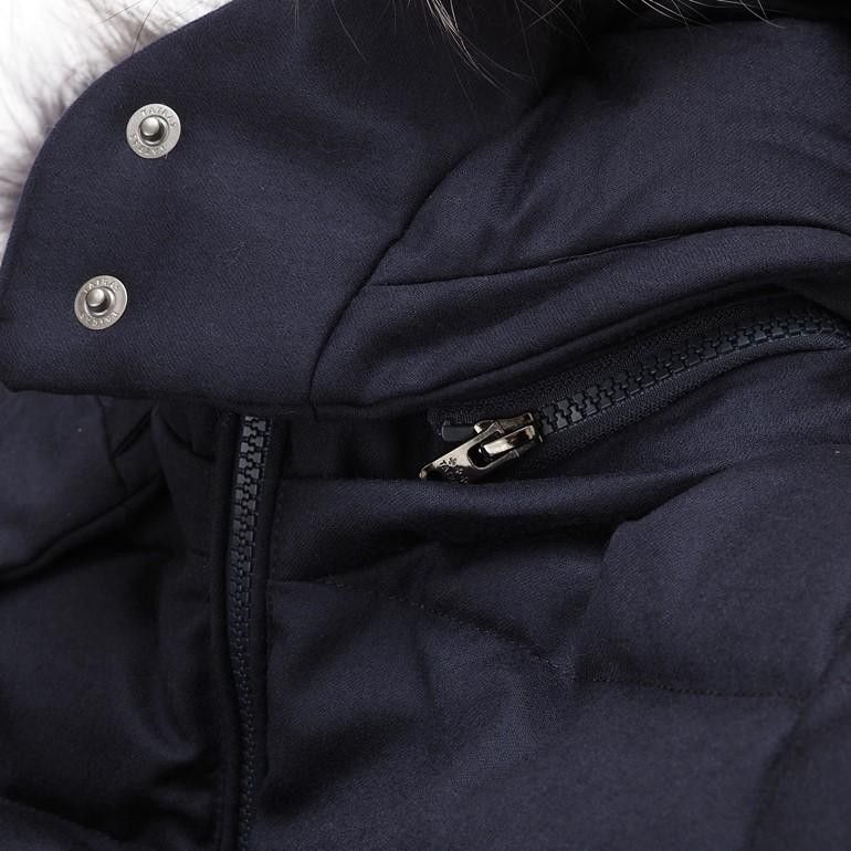 TATRAS o1s22i1n0924 Laviana Wool Midi Down Jacket in Blue Size M / US 6-8 / IT 42-44 - 6 Thumbnail