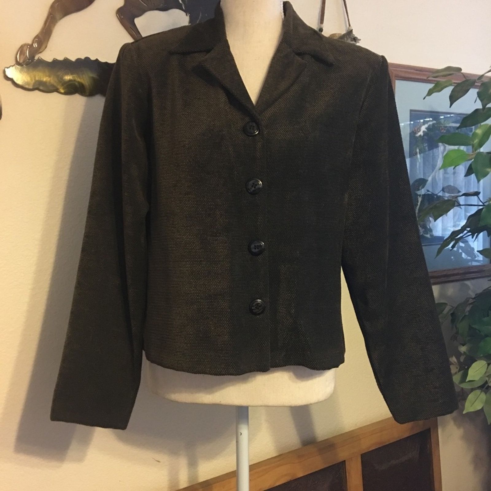 Other First Option olive green textured jacket M Size M / US 6-8 / IT 42-44 - 1 Thumbnail