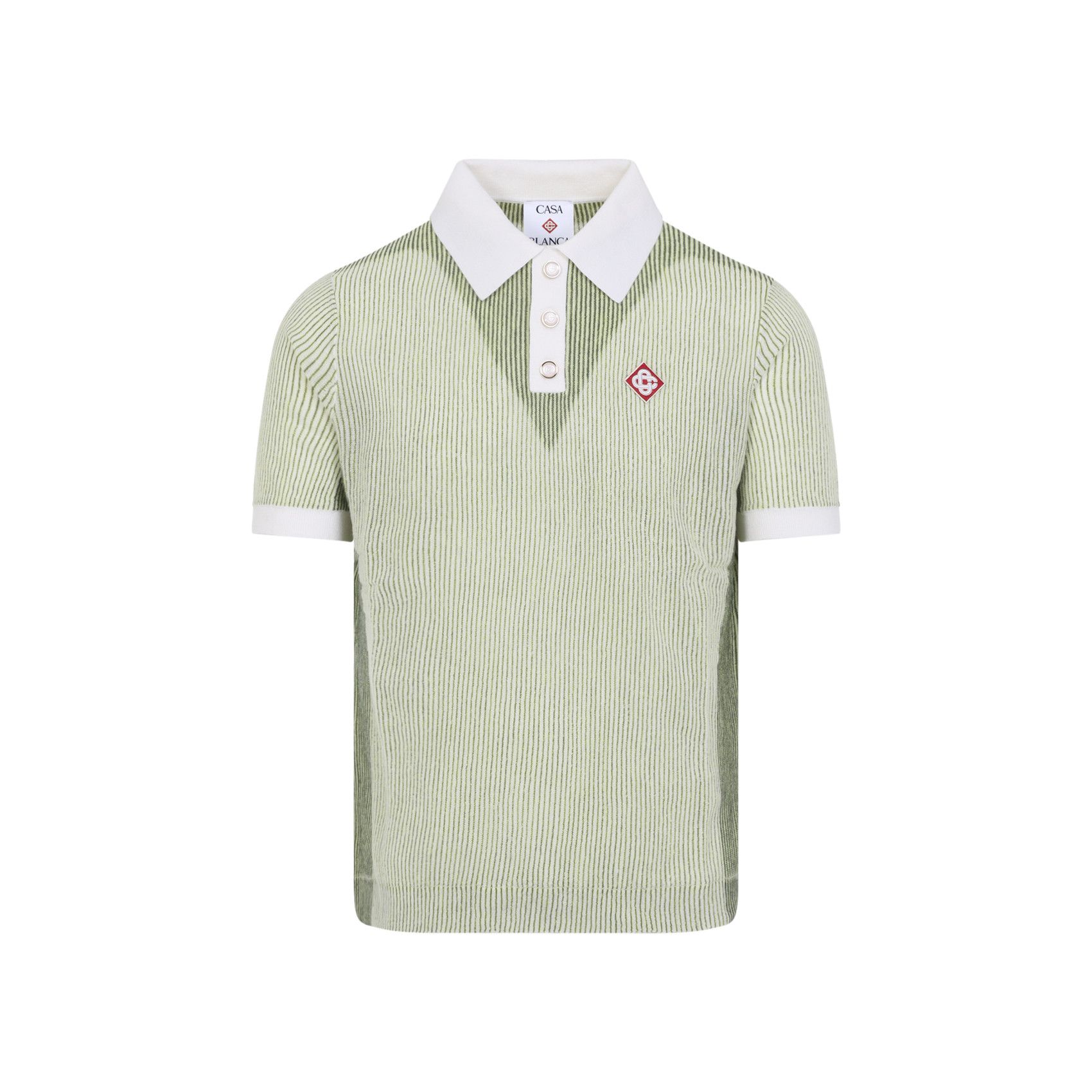Casablanca Casablanca Vertical Stripe Polo Shirt Size US S / EU 44-46 / 1 - 1 Thumbnail