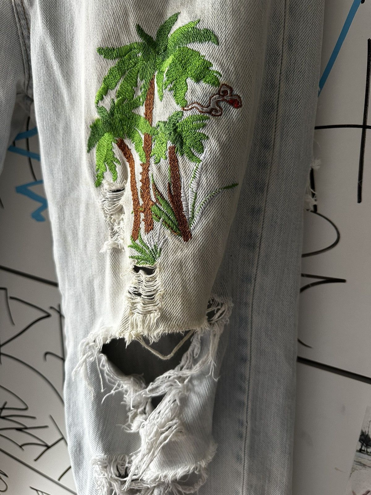 Dolce & Gabbana Dolce & Gabbana SS2005 Honolulu Embroidered Jeans Size US 34 / EU 50 - 9 Thumbnail