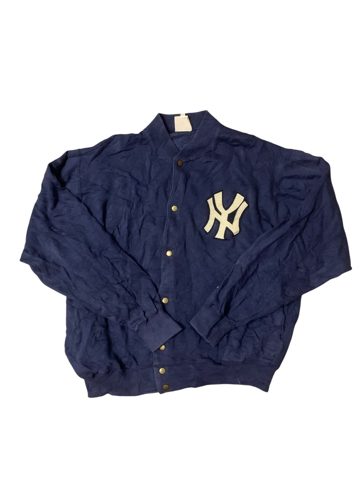 New York Yankees New York Yankees X Starter Embroidery Logo Button Sweatshirt Size US L / EU 52-54 / 3 - 1 Thumbnail