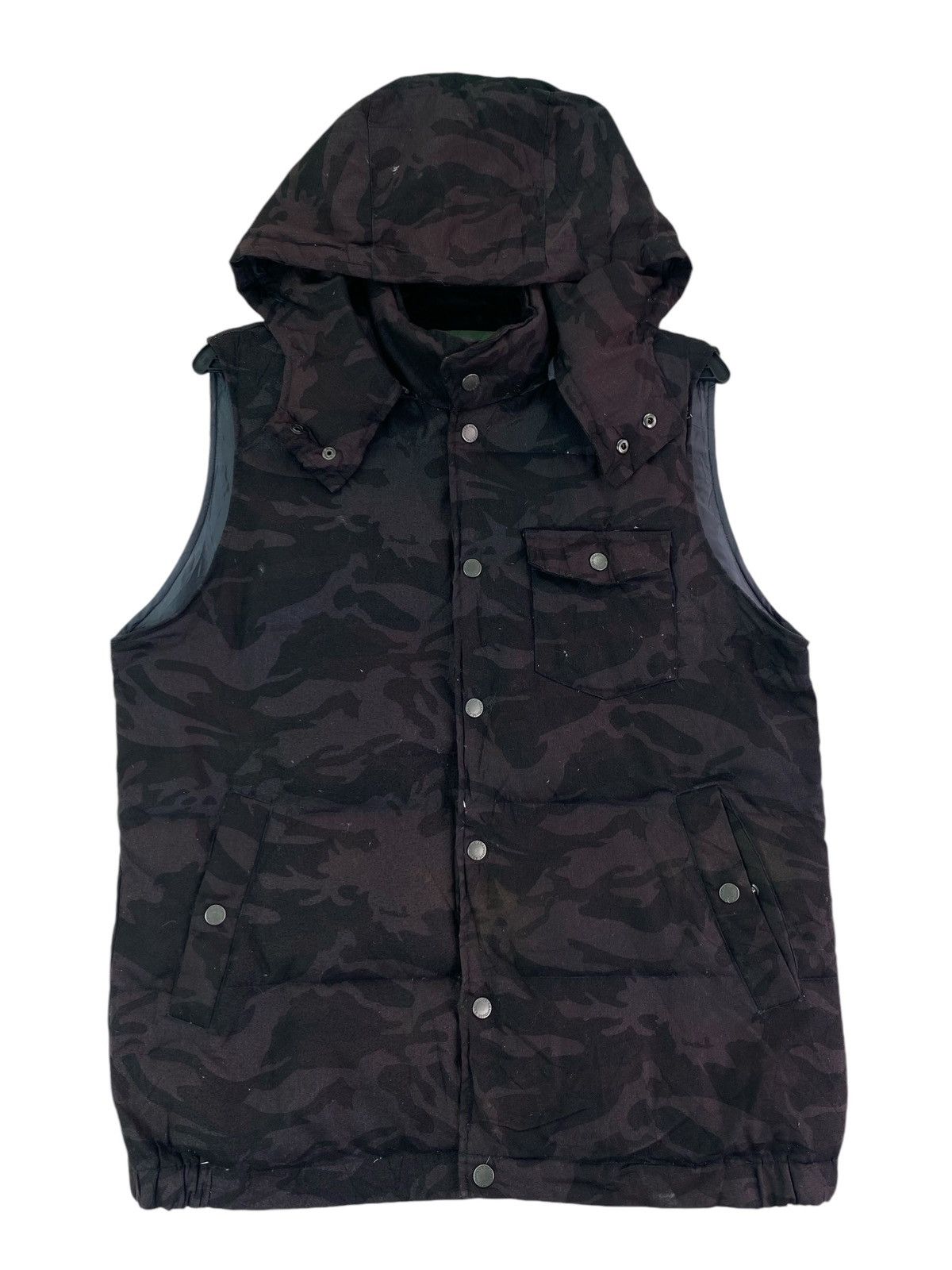Vintage Rare Abahouse japan camouflag quilted waistcoat jacket Size US L / EU 52-54 / 3 - 2 Thumbnail