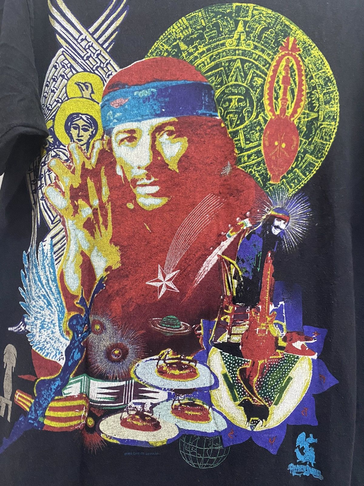 Band Tees × Vintage Vintage 90’s Santana Tour Tee Size US L / EU 52-54 / 3 - 2 Thumbnail