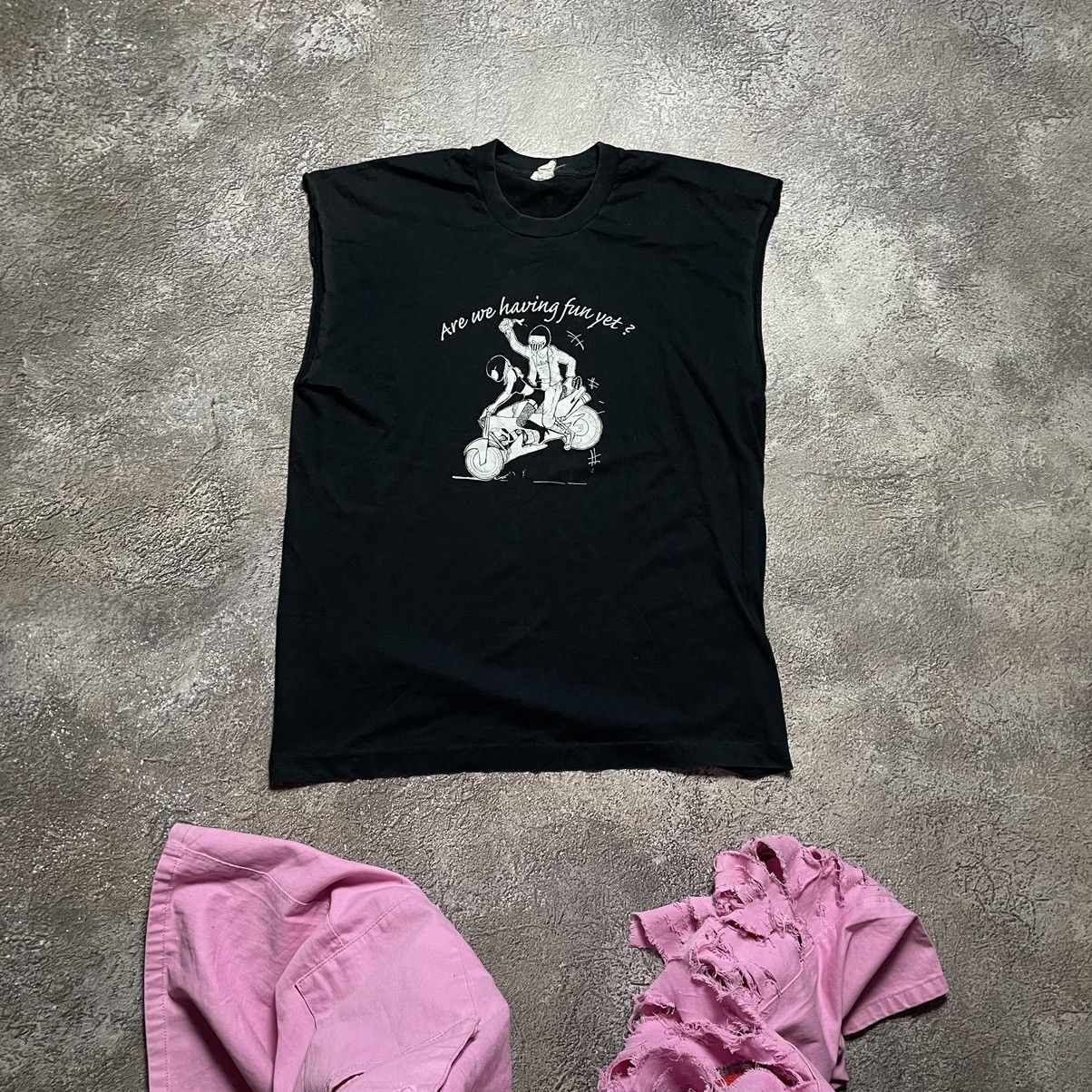 Band Tees Vintage ADULT “ ARE WE FUN YET BIKE GIRL LOGO “ SLOGAN Tee Size US L / EU 52-54 / 3 - 1 Thumbnail