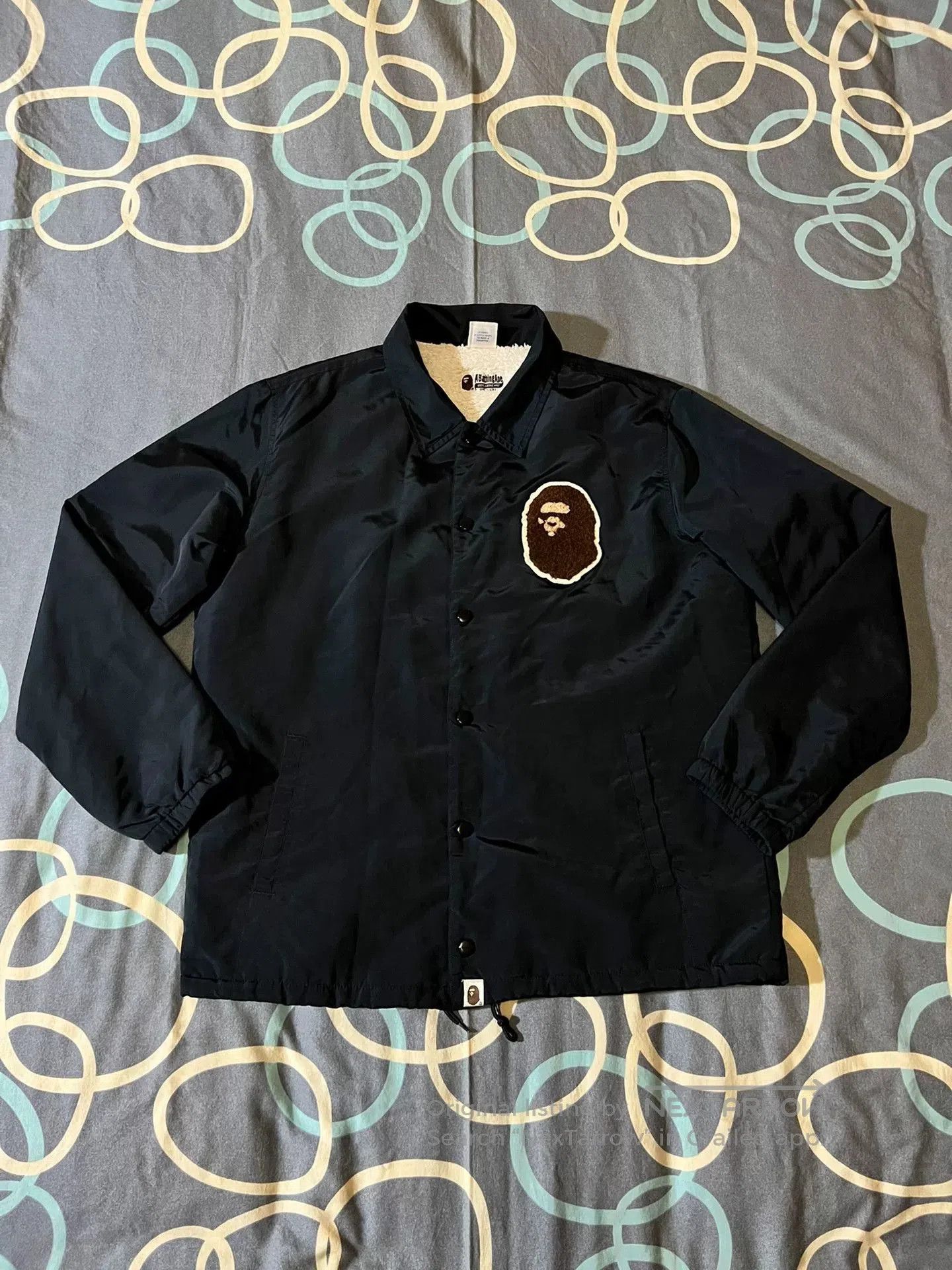 Bape bape x champion coach jacket with embroidery. Size US XL / EU 56 / 4 - 1 Thumbnail