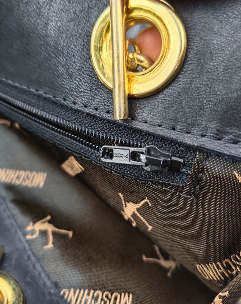 Leather × Moschino MOSCHINO LEATHER HAND BAG Size ONE SIZE - 6 Thumbnail
