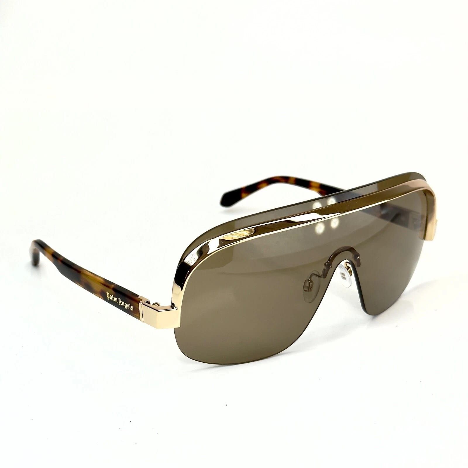 Palm Angels PALM ANGELS PERI10I 10I KING Brown Havana Mask Unisex Size ONE SIZE - 5 Thumbnail