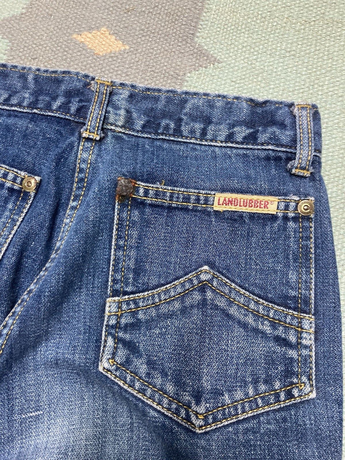 Vintage 70s denim jeans landlubber distressed hippie women’s 9 26x30 Size 26" / US 2 / IT 38 - 10 Thumbnail