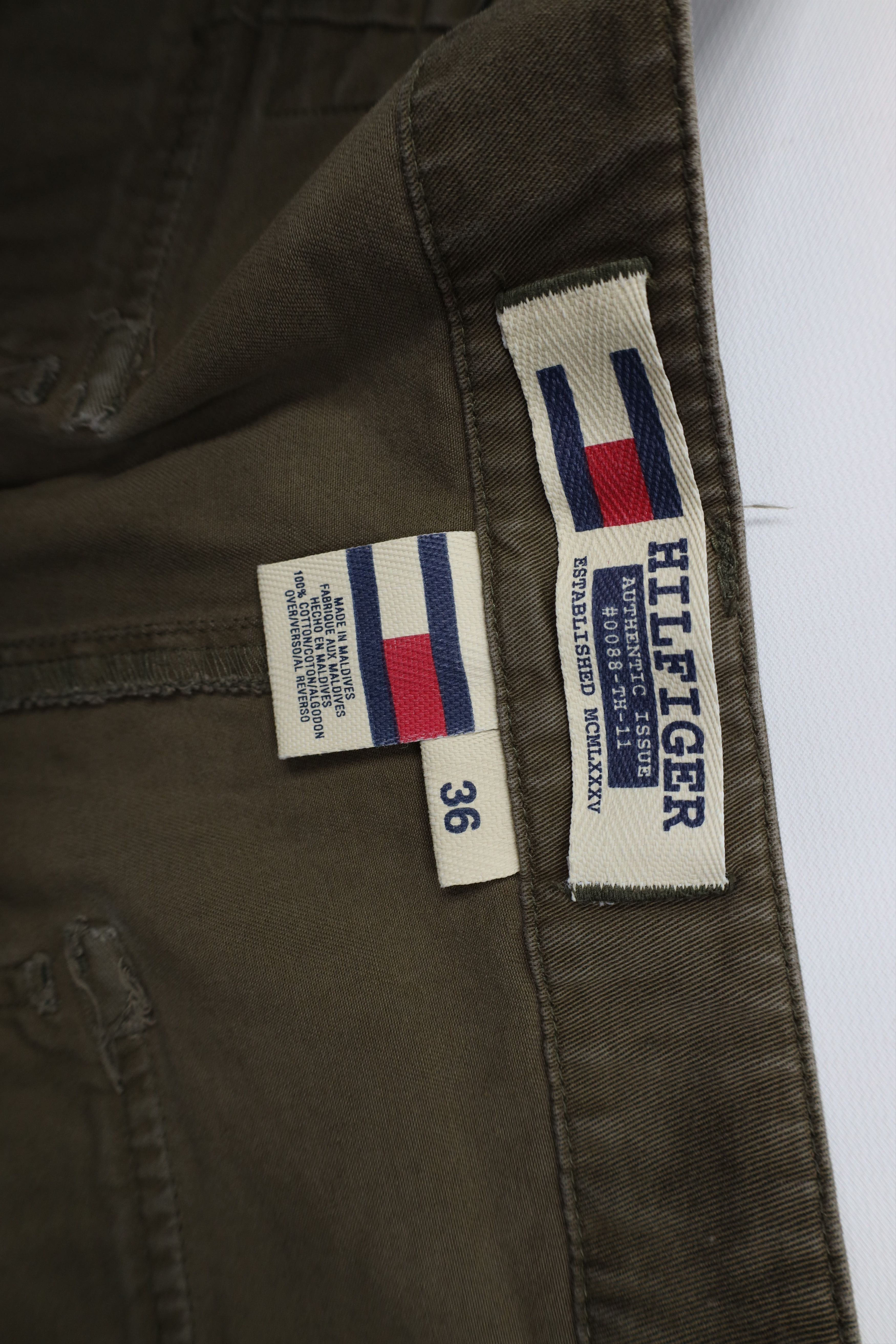 Tommy Hilfiger Vintage 90s Tommy Hilfiger Military Surplus Utility Shorts Size US 36 / EU 52 - 6 Thumbnail