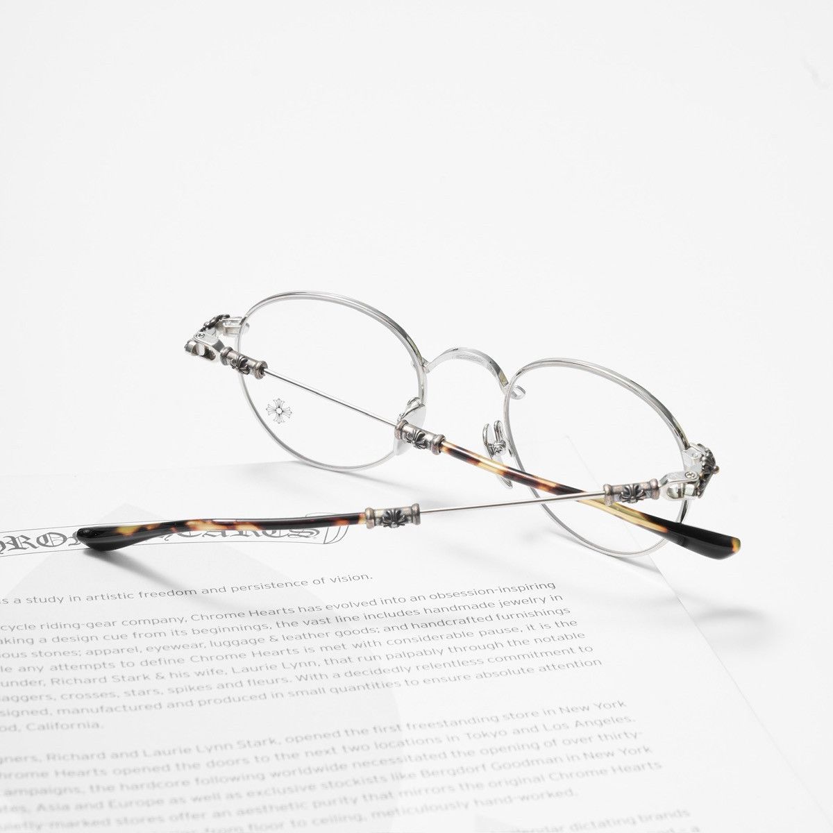 Chrome Hearts CHROME HEARTS BUBBA - A SHINY SILVER - PLASTIC GLASSES Size ONE SIZE - 7 Thumbnail
