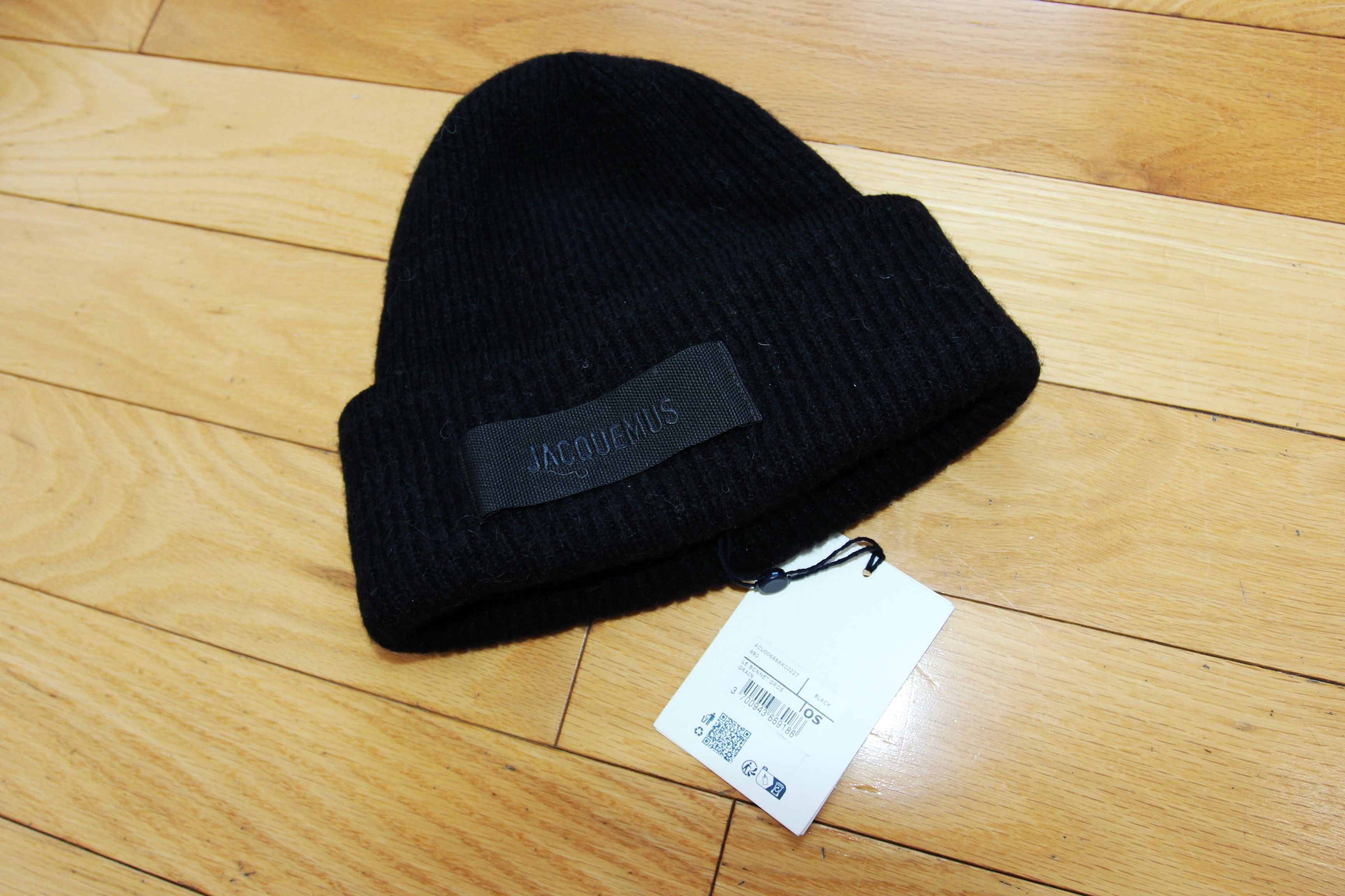 Jacquemus BNWT AW25 JACQUEMUS LE BONNET GROS TUQUE BEANIE BLACK Size ONE SIZE - 2 Thumbnail