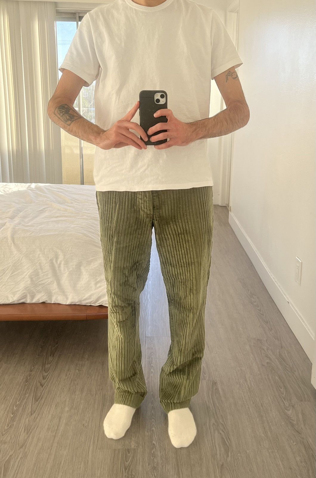 Sunnei Green corduroys Size US 30 / EU 46 - 3 Thumbnail