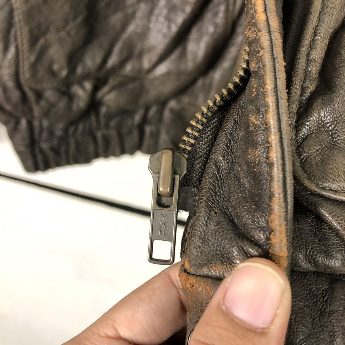Japanese Brand 🔥VINTAGE LEATHER BIKER JACKET ENZO MOLTENI ISSEY MIYAKE Size US L / EU 52-54 / 3 - 19 Thumbnail
