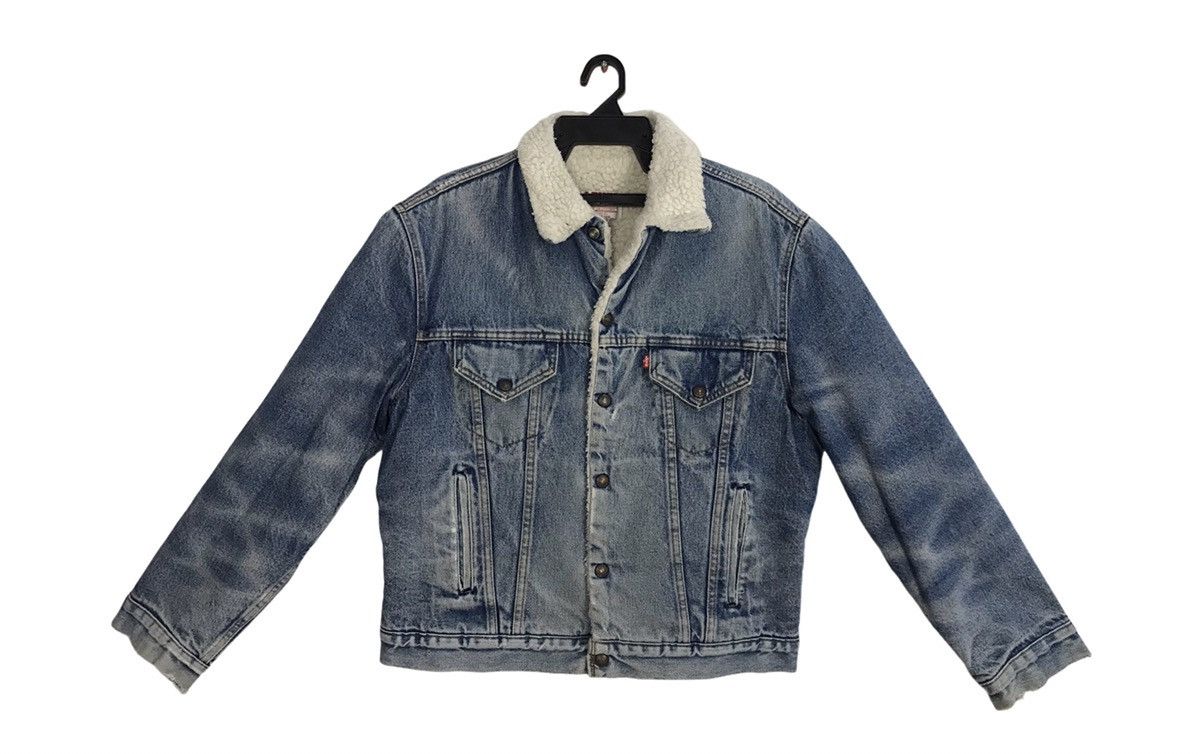 Vintage Levi’s Jacket Sherpa Distressed Snap Button