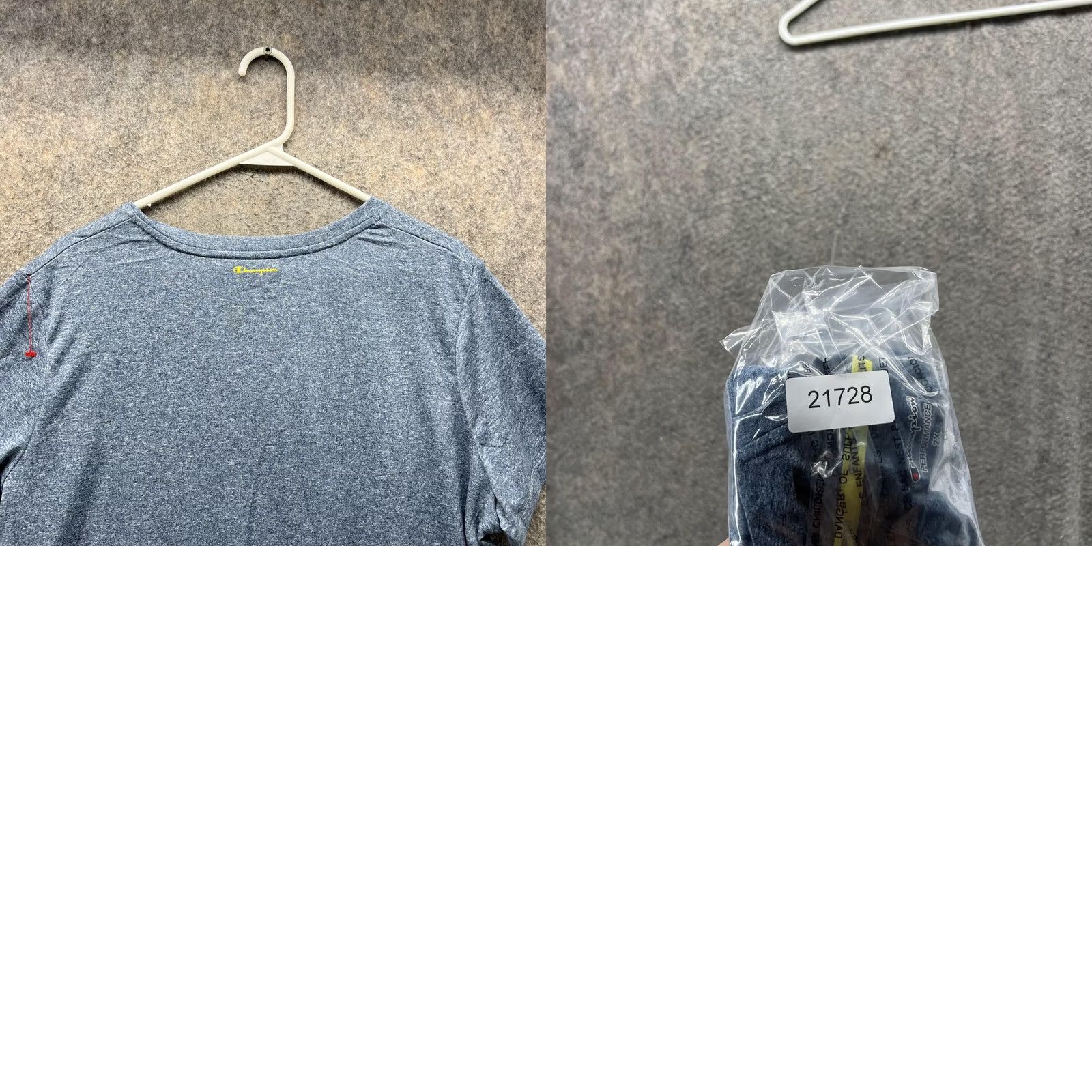 Champion VINTAGE Champion Shirt Women 2X Heather Blue Athletic Performance Crewneck Polyester Casual Size XXL / US 16-18 / IT 52-54 - 9 Thumbnail