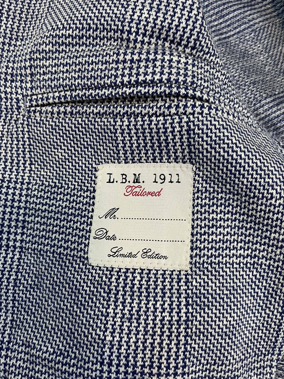 L.B.M. 1911 L.B.M.1911 Men’s Blazer Dandy Jacket Linen Cotton Tailored Size 50R - 6 Thumbnail