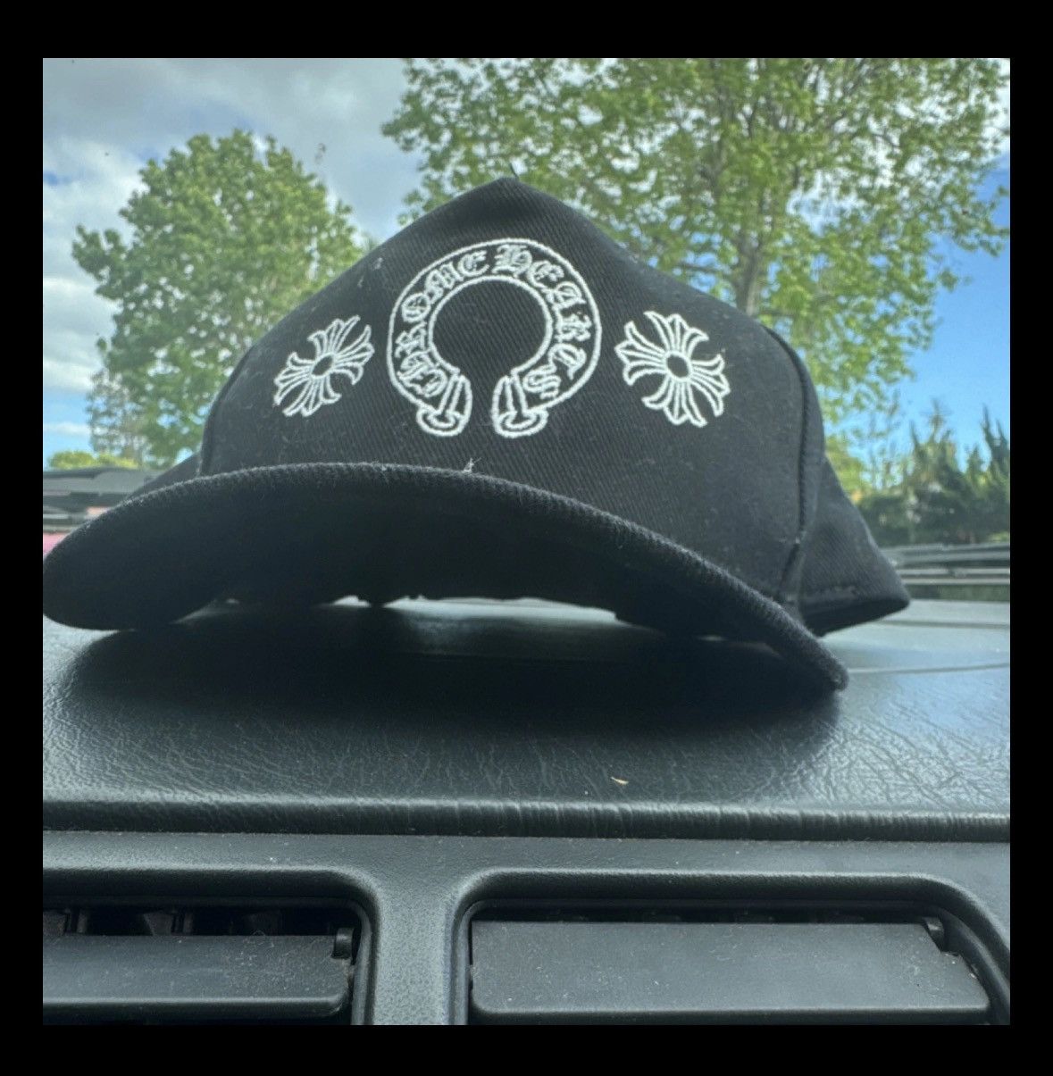 Chrome Hearts Chrome Hearts Black Horseshoe logo adjustable baseball cap Size ONE SIZE - 1 Thumbnail