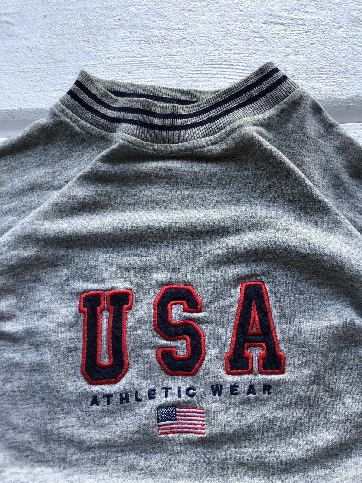 USA Olympics Vintage USA Athletic Wear Grey Sweatshirt Retro Style Size US XL / EU 56 / 4 - 4 Thumbnail