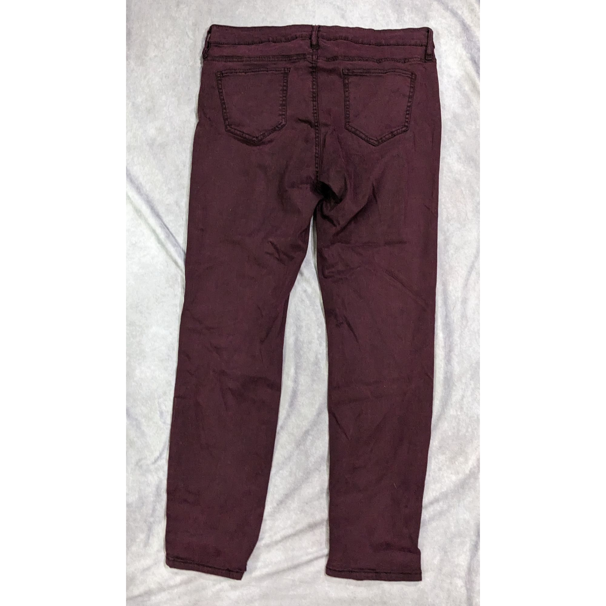 Buffalo David Bitton Burgundy Skinny Jeans from Buffalo by David Bitton Size 36" / US 14 / IT 50 - 6 Thumbnail