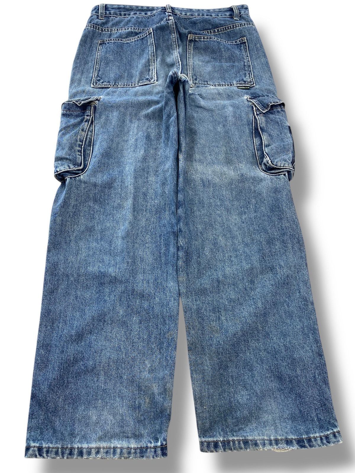 Japanese Brand Japanese Brands Baggy Wide Leg Cargo Jeans Size US 34 / EU 50 - 3 Thumbnail