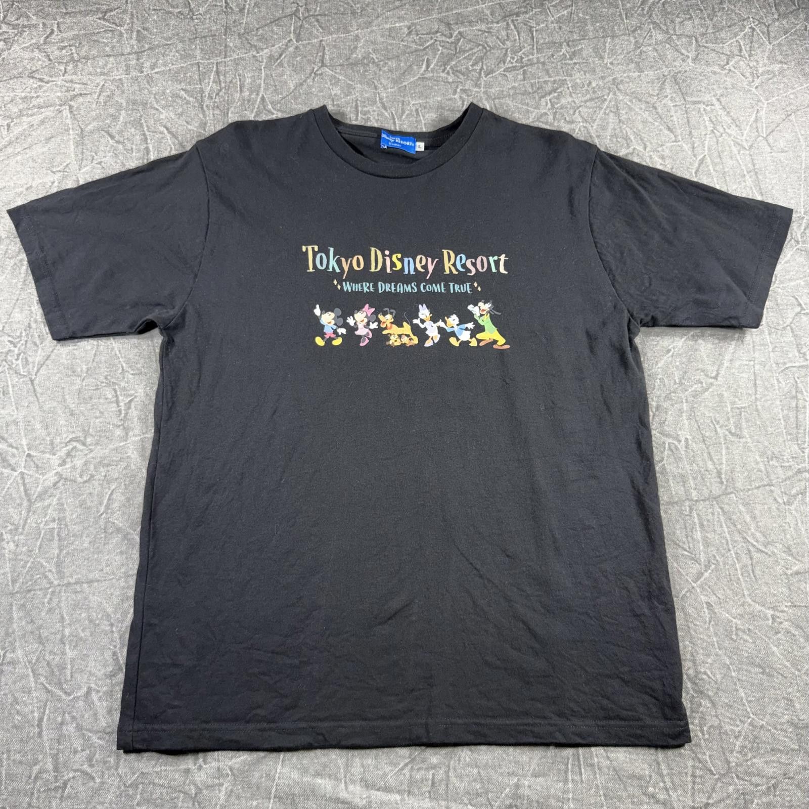 Disney Disney Shirt Unisex L Black Tokyo Size ONE SIZE - 1 Thumbnail