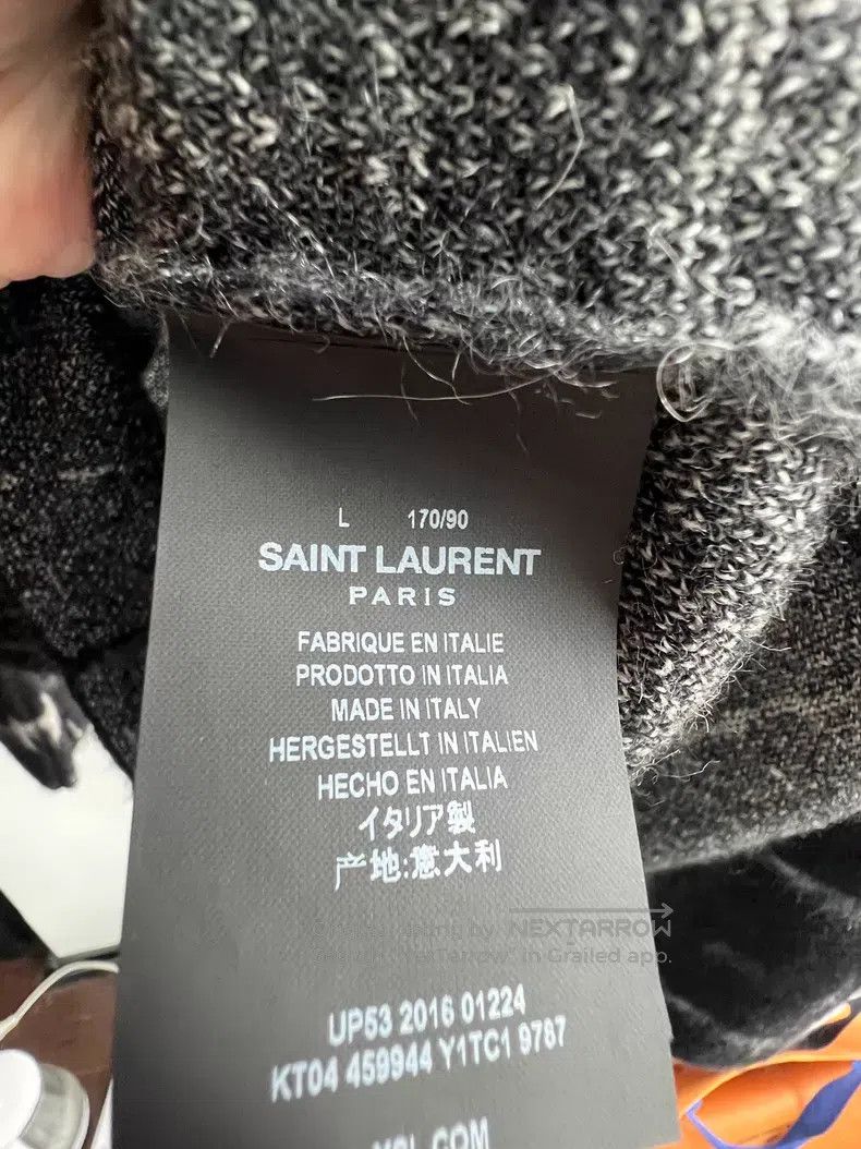 Saint Laurent Paris Saint Laurent Paris Knitted Sweater i Size US L / EU 52-54 / 3 - 6 Thumbnail