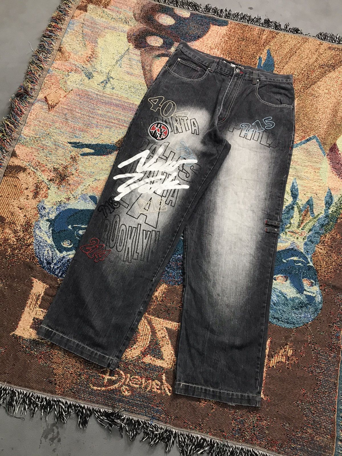 Other Vintage rawblue SpellOut embroidered denim Size US 36 / EU 52 - 3 Thumbnail