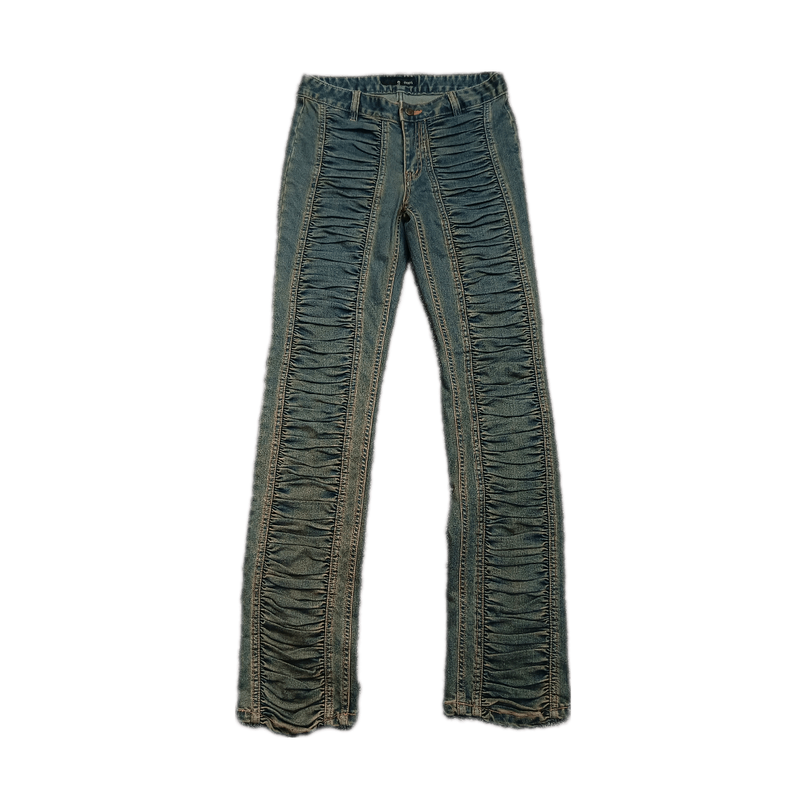 Japanese Brand 🔥🇯🇵 Y2k Tuff Babe Denim Low Rise Jeans Vlone Style Size 28" / US 6 / IT 42 - 1 Thumbnail