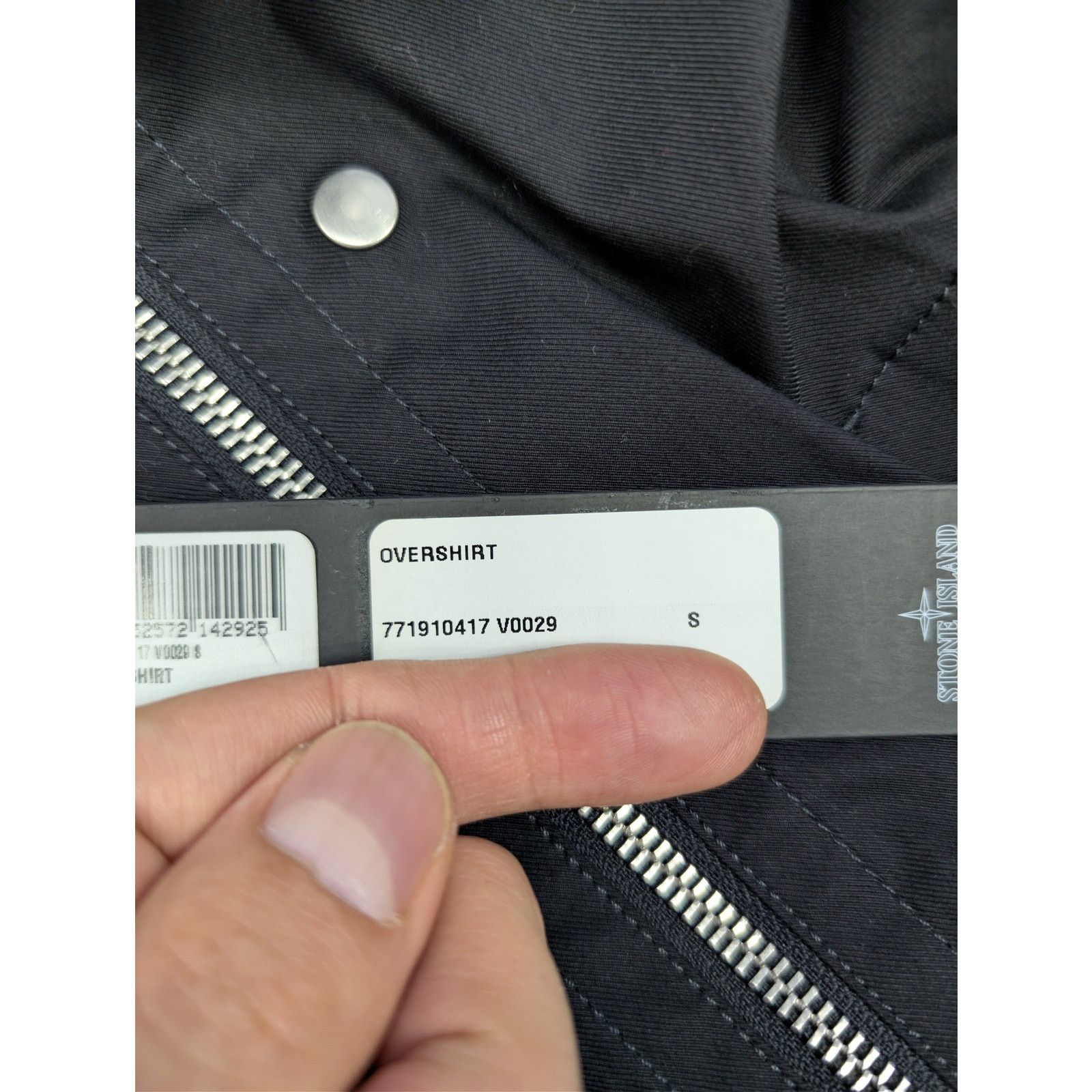 Stone Island o1rshd1 Zipper Overshirt Shirt in Black Size US S / EU 44-46 / 1 - 22 Thumbnail