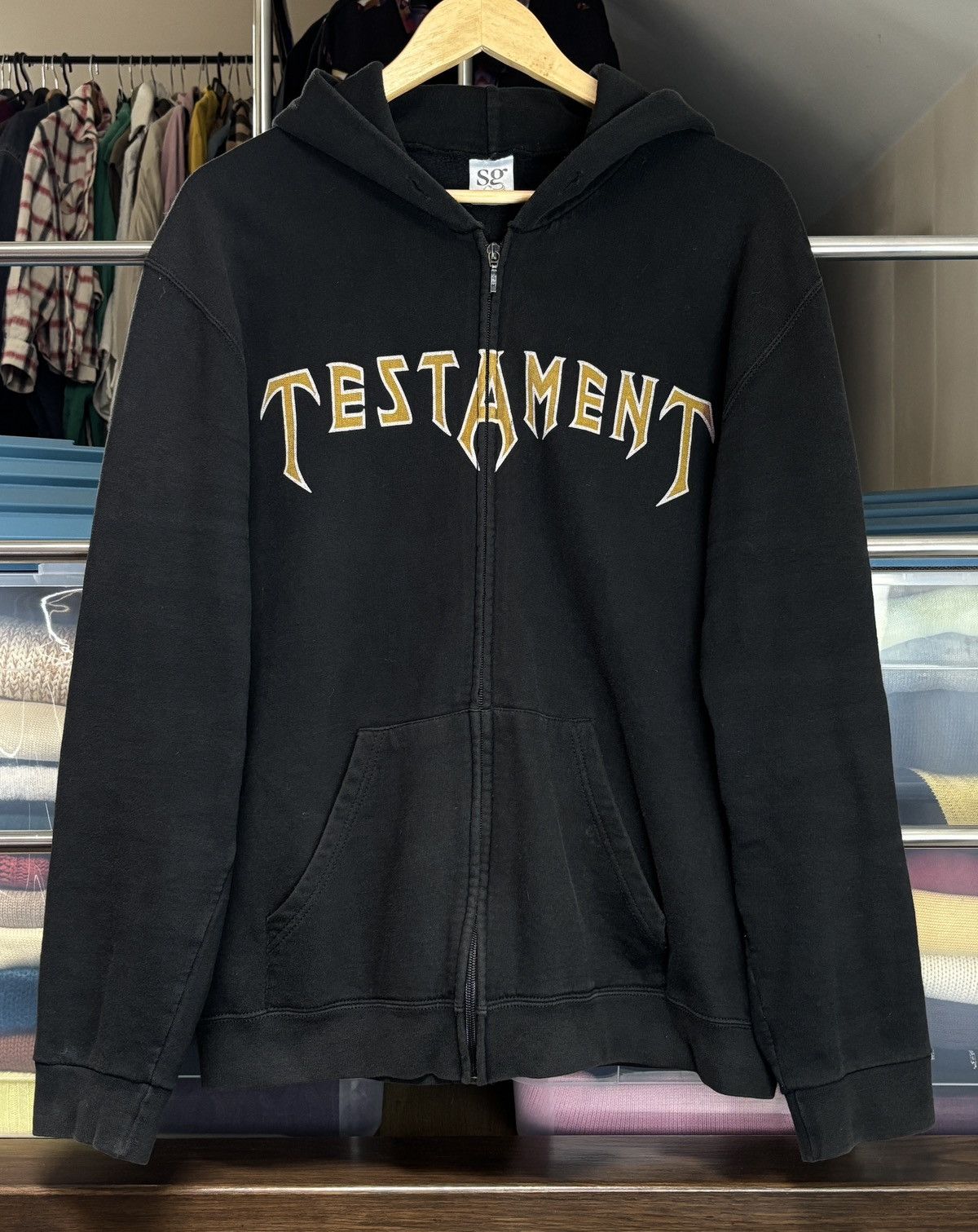 Band Tees Testament Vintage Band Zip Hoodie Dark Roots Of Earth Size US XL / EU 56 / 4 - 2 Thumbnail