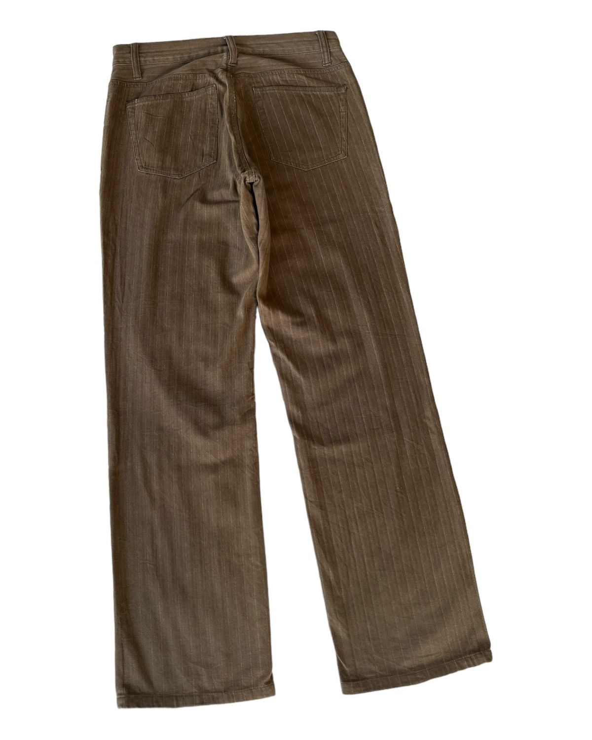 Hysteric Glamour SICK🔥MODERM STRIPE BROWN PANTS Size US 31 - 6 Thumbnail
