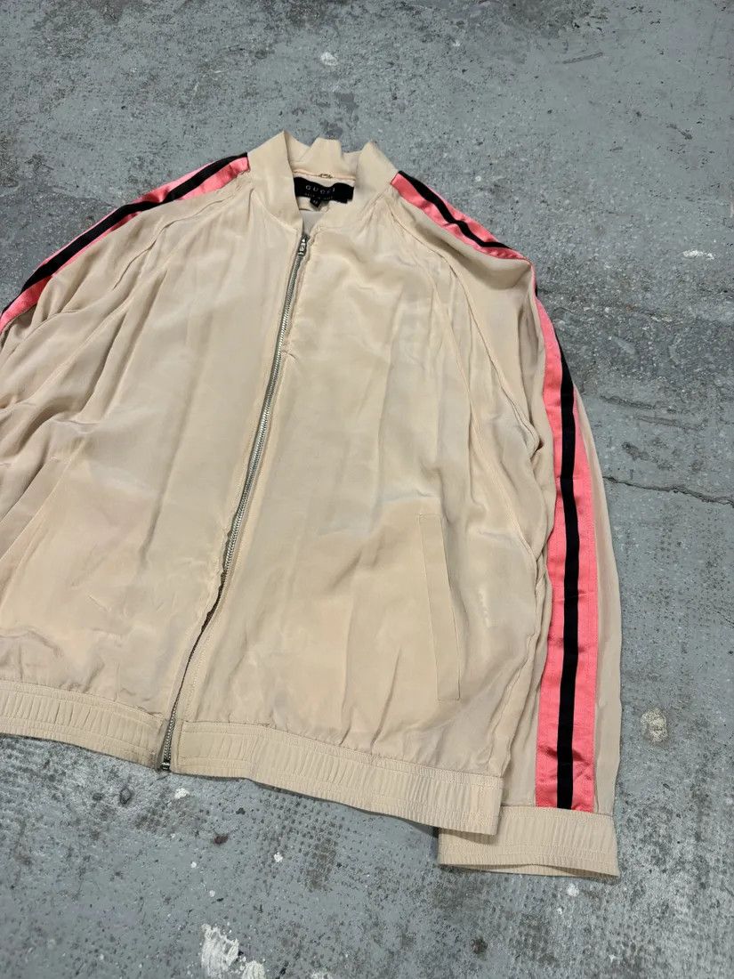 Gucci × Vintage SS2003 Gucci Silk Beige Light Bomber Jacket by Tom Ford Size M / US 6-8 / IT 42-44 - 5 Thumbnail