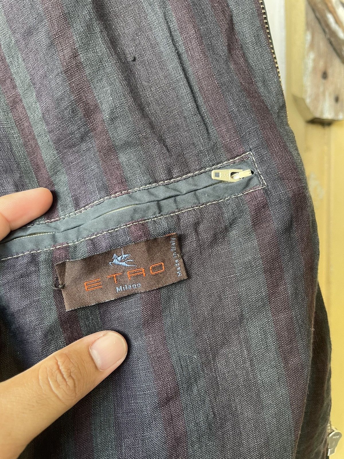 Etro Nice🔥 Vintage Etro Milano Faded Jacket Size US XL / EU 56 / 4 - 14 Thumbnail