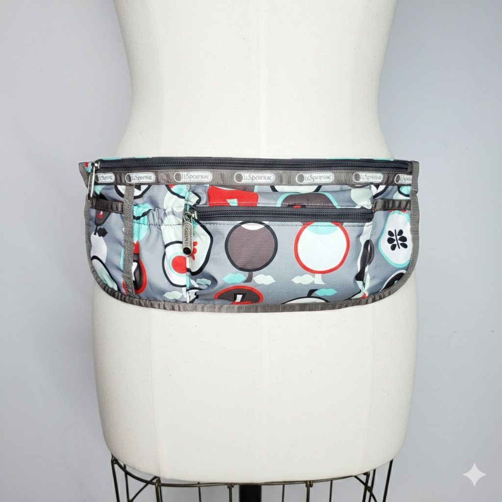 LeSportsac LeSportsac 32-42" Belt Bag Fanny Pack Crossbody Grey Apple Size ONE SIZE - 4 Thumbnail