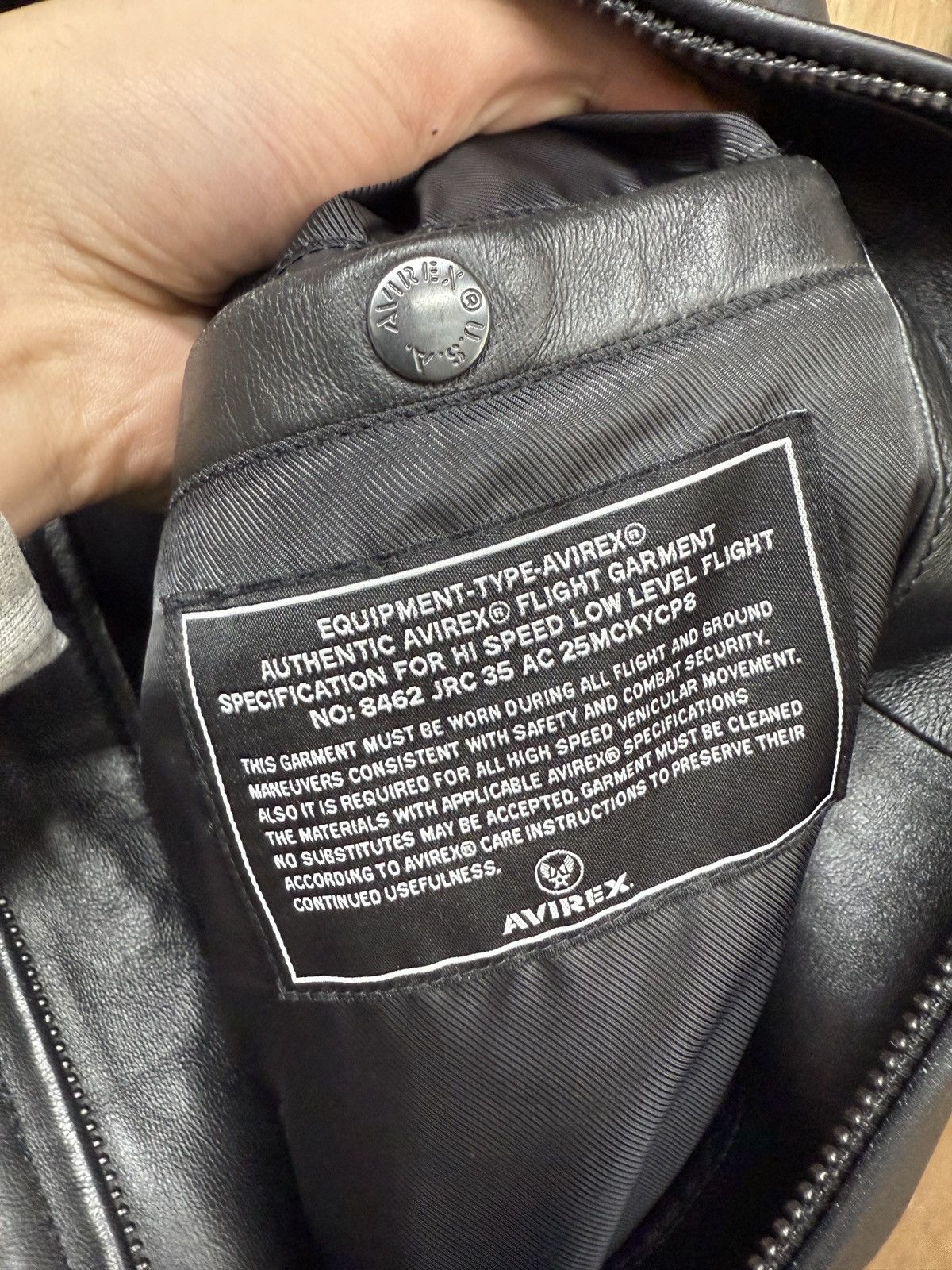 Avirex Avirex Black Leather Jacket Size US L / EU 52-54 / 3 - 9 Thumbnail