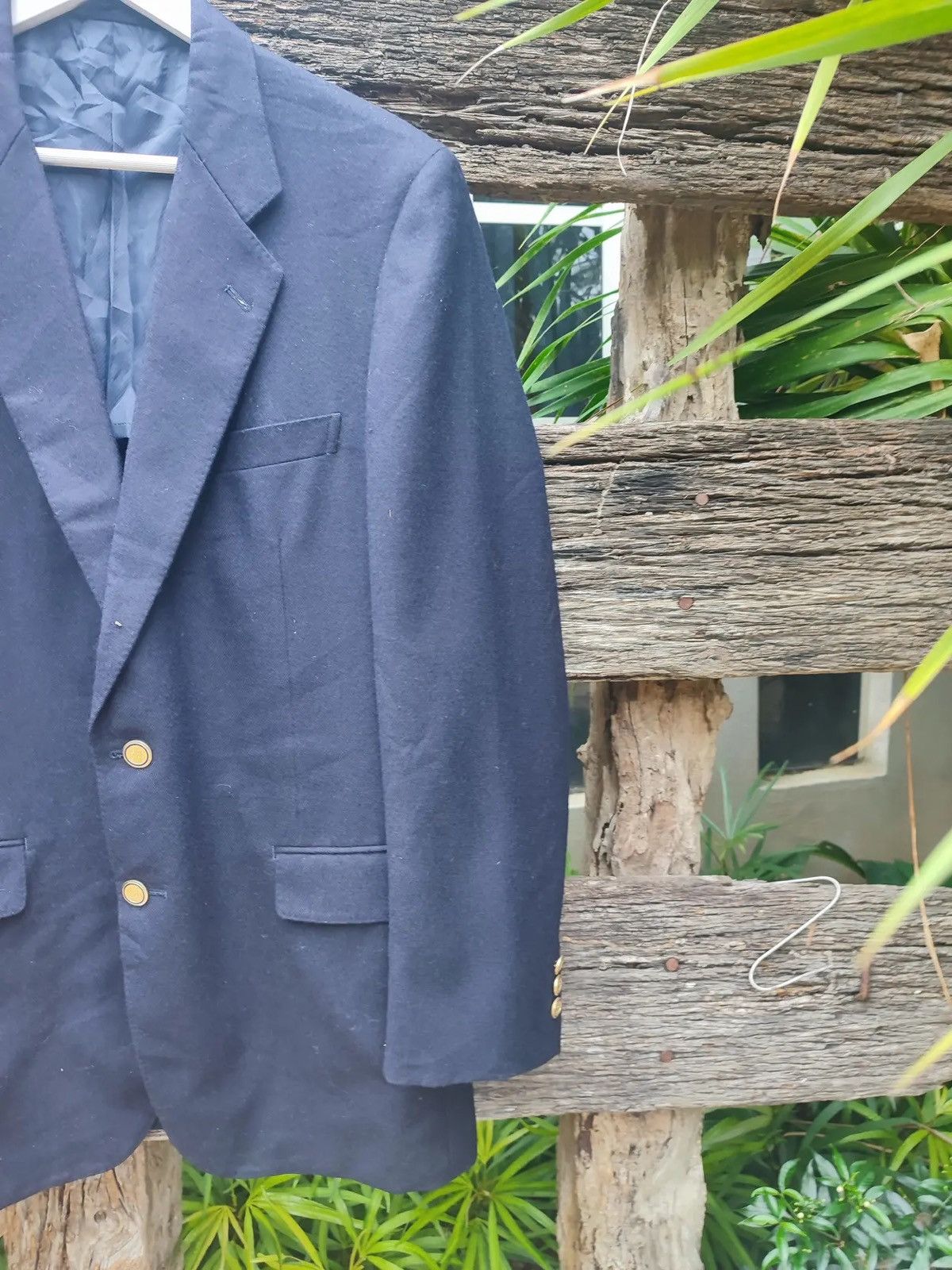 Pierre Cardin Pierre Cardin Wool Blazer – Navy – Gold Buttons Size 42R - 3 Thumbnail