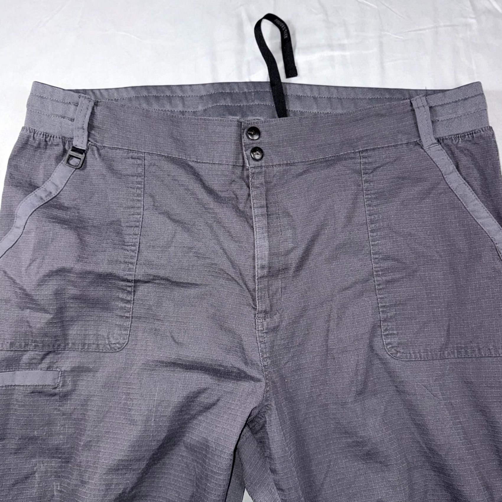 Carhartt Carhartt Pants Womens Petite 3XL Gray Cargo Elastic Waist Ankle Zip Stretch Size 40" / US 18 - 5 Thumbnail